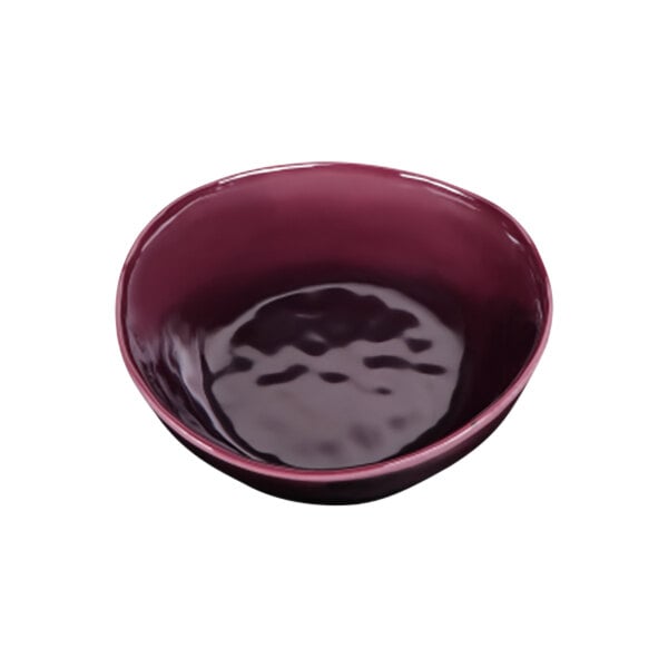 A purple bowl with a white background.