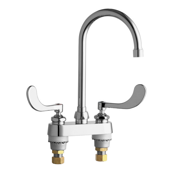 Chicago Faucets 895317GN2AE65VPAB 1.0 GPM DeckMounted Faucet with 4