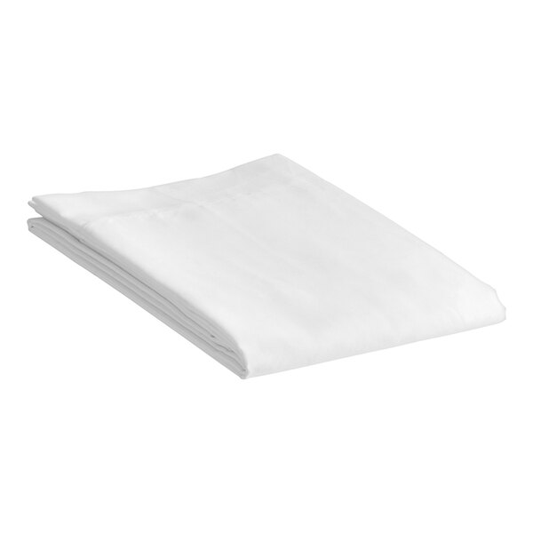 A folded white 1888 Mills Oasis standard pillow sham.