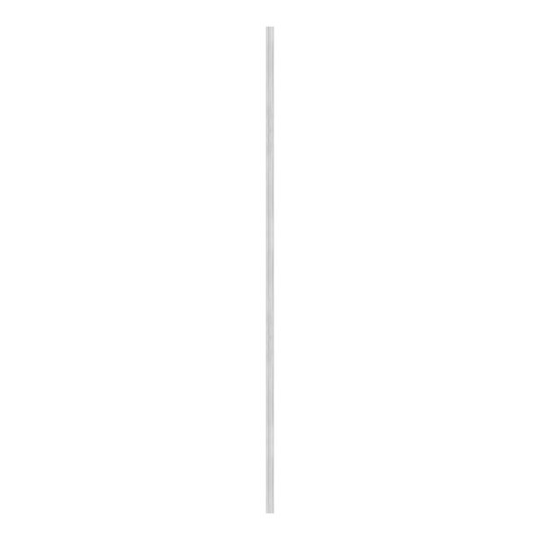 A long stainless steel Y-shaped seam strip on a white background.