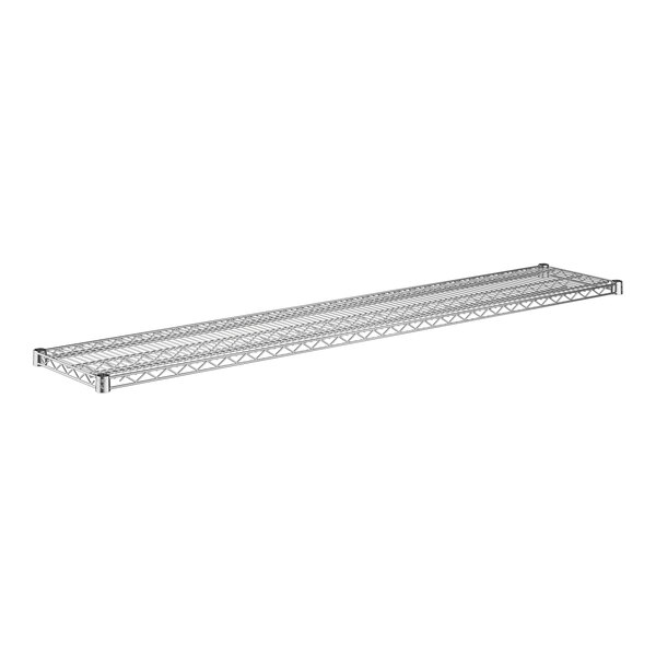 A metal wire shelf by Regency with a white background.