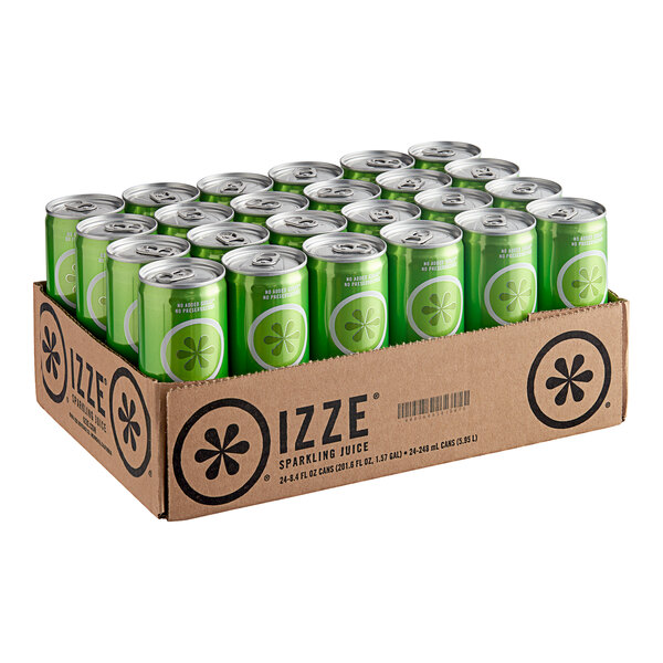 Izze Apple Sparkling Juice Drink 8.4 fl. oz. Can 24/Case