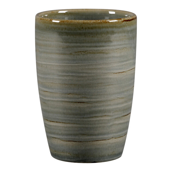 A peridot RAK Porcelain mug with a handle.
