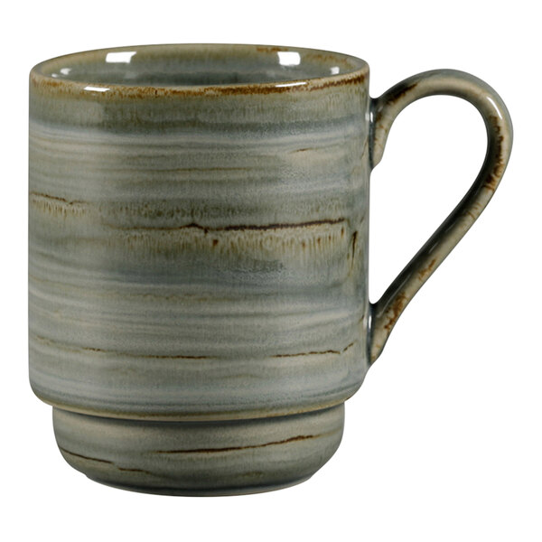 A peridot RAK Porcelain mug with a handle.