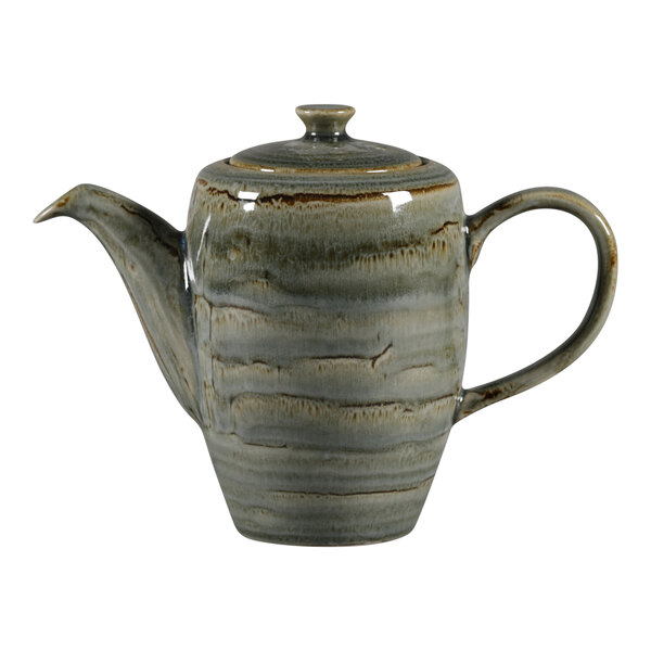 A RAK Porcelain Peridot Porcelain Coffee Pot with Lid.