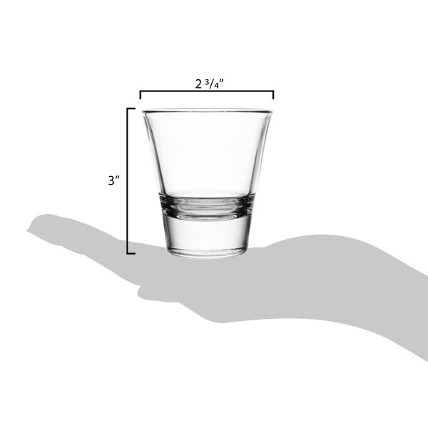 Libbey 15733 Endeavor 3.75 oz. Customizable Shot Glass / Espresso Glass