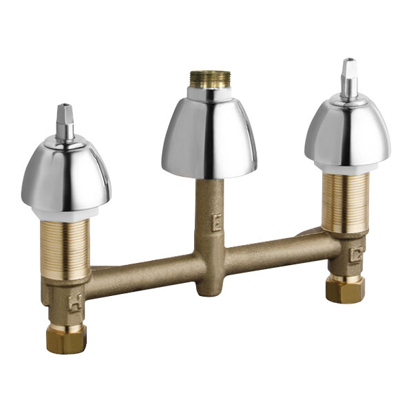 Chicago Faucets 786-LESHXKAB Deck-Mounted Spoutless and Handleless
