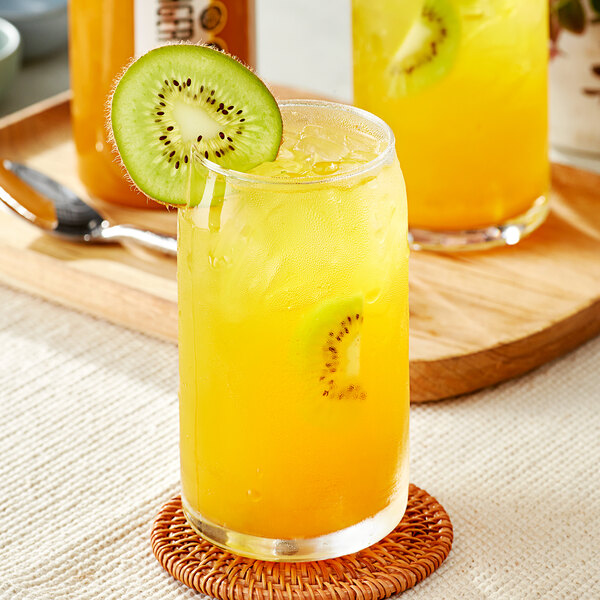 SHOTT Gold Kiwi, Turmeric, and Ginger Real Fruit Flavoring Syrup 1 Liter