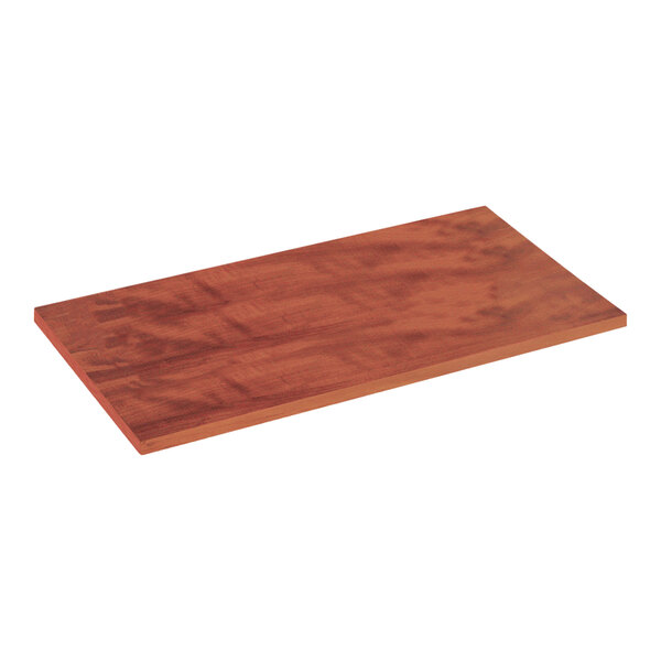 48" x 12" Cherry Laminated Wood Merchandiser Shelf 4/Case