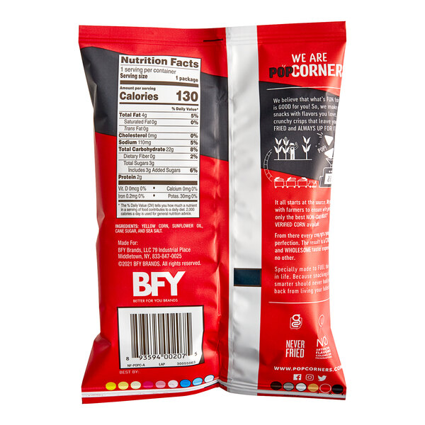 Popcorners Kettle Corn Chips 1 oz. 64/Case