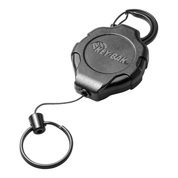 KEYBAK RatchIt HeavyDuty Keychain with Carabiner, Split Ring, and 48" Dupont Kevlar