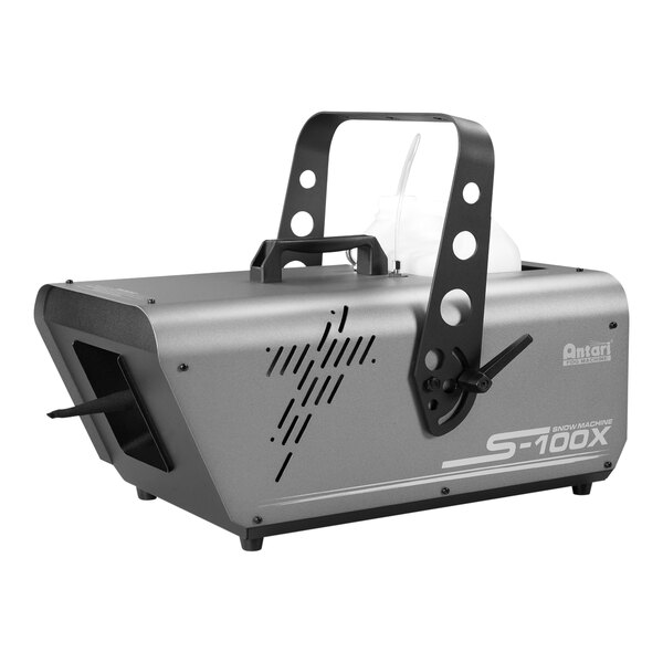 An Antari S-100X snow machine with a white and black handle.