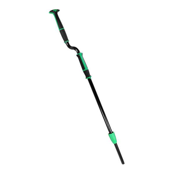 A black and green Unger Excella offset pole with a handle.