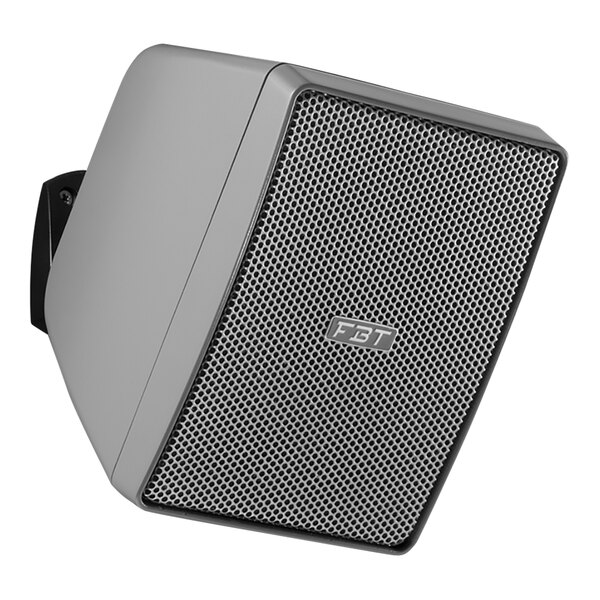 A white FBT Shadow outdoor speaker with a black metal grill.