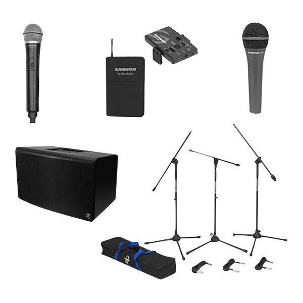 A black rectangular case with white text for a Shure SM58 wireless microphone system.