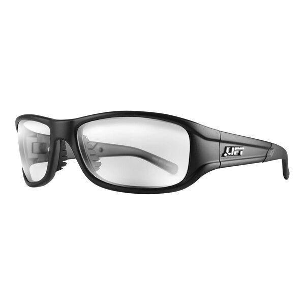 Lift Safety Alias Safety Glasses in matte black with clear lenses.