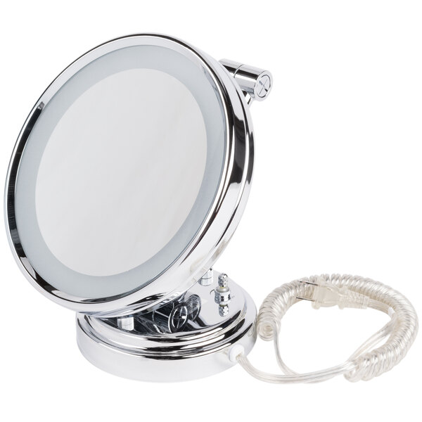 Conair BE8WMBW 8" Diameter Lighted Wall-Mount Mirror