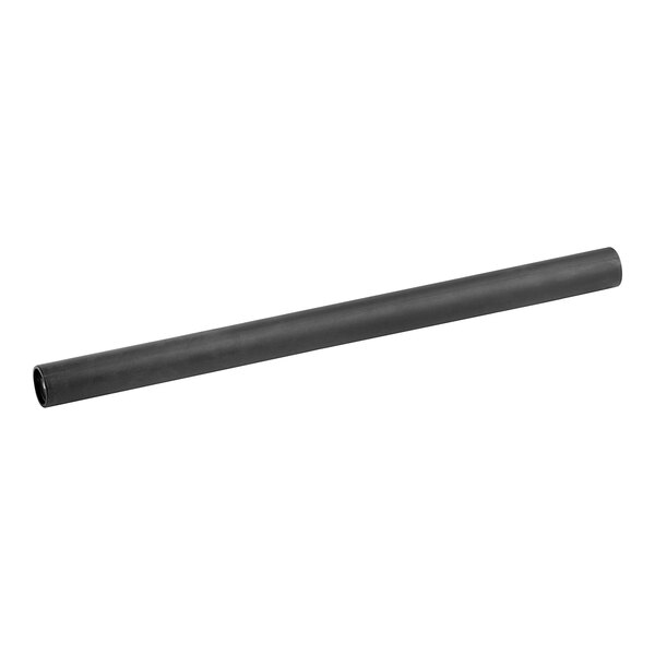 A black pipe with a long handle.