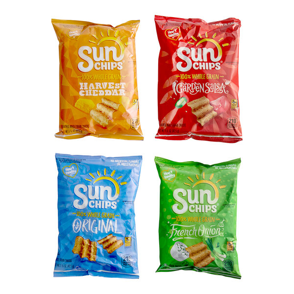 Sun Chips Whole Grain Chip Variety Pack 60/Case