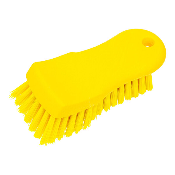 Carlisle Sparta 40521EC04 6 Yellow Handheld Scrub Brush