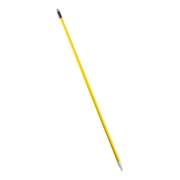 A long yellow stick with a black tip.