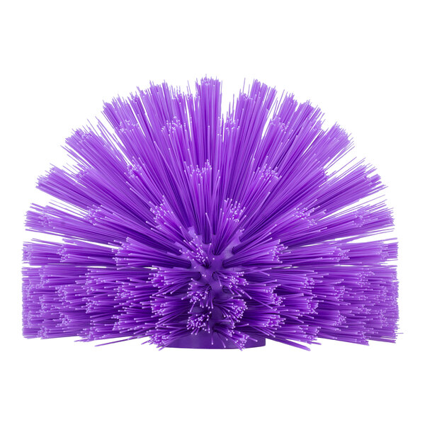 A purple Carlisle Sparta pipe and valve brush with long bristles.