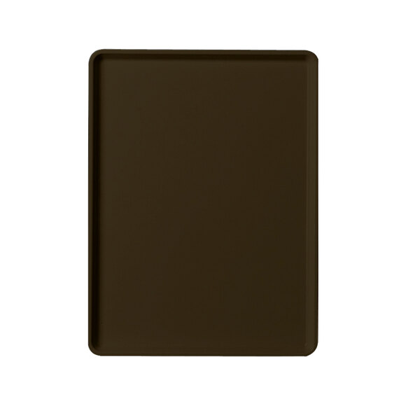 A brown rectangular tray.