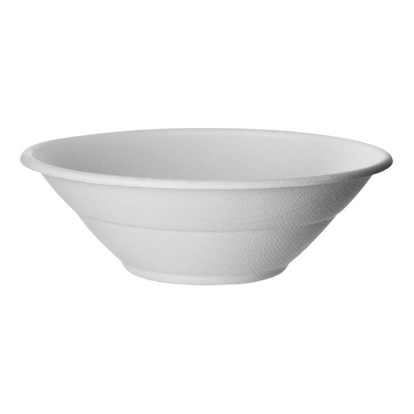 A white Eco-Products Vanguard noodle bowl.