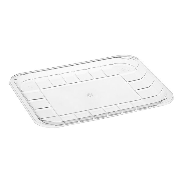 CKF 86614 (8S) 10 1/8" x 8" x 11/16" Clear PET Plastic Meat Tray 300