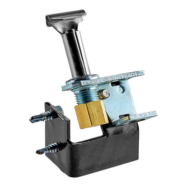 A metal Avantco pilot with a screw clamp.