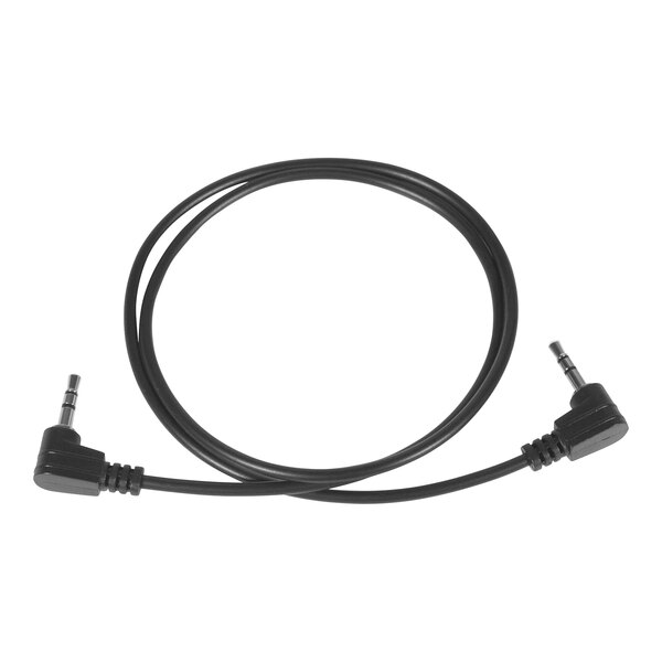 A black Midland BizTalk cloning cable with two plugs.