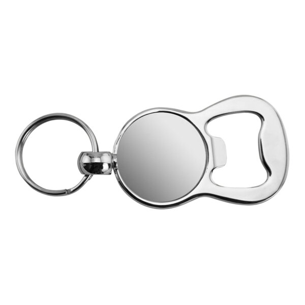 A Franmara Figure 8 Bottle Opener with Key Ring on a white background.