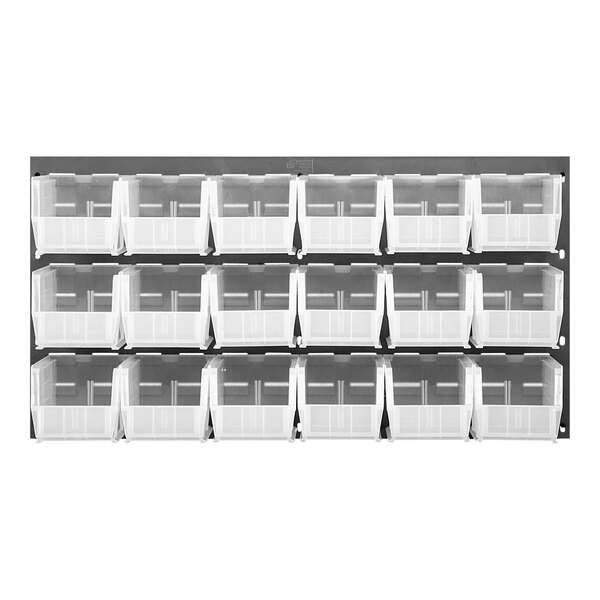 Quantum 36" x 19" Gray Steel Louvered Panel with (18) 10 7/8" x 5 1/2