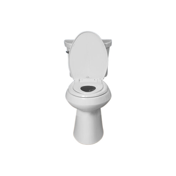 Mayfair by Bemis Little 2 Big 1881SLOW White Elongated Plastic Potty Training Toilet Seat with