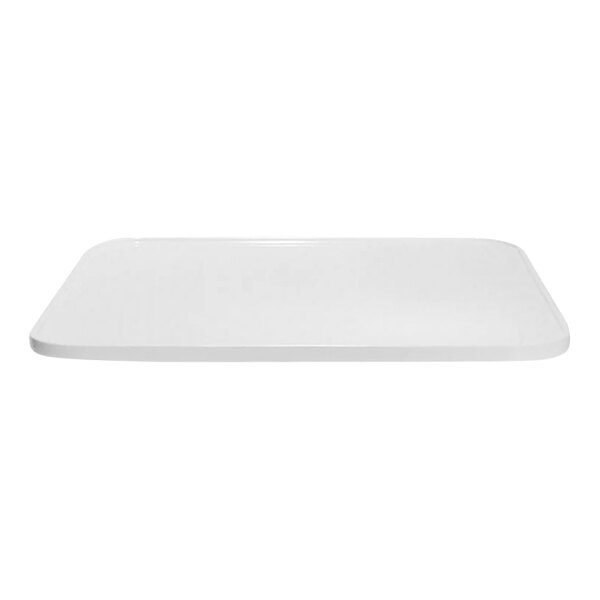 A white rectangular object with a white background.