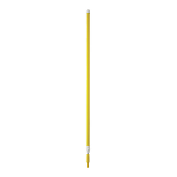 A long yellow and white telescopic pole.