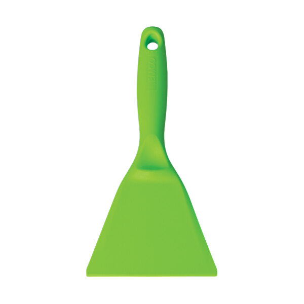 A green Remco polypropylene hand scraper with a handle.