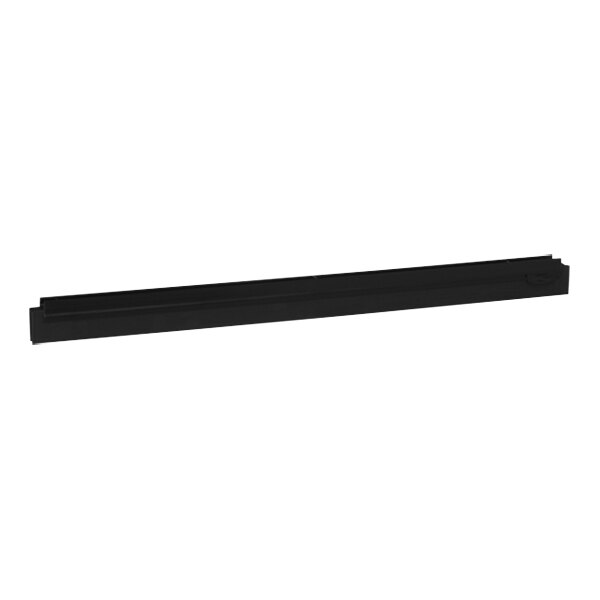 A black rectangular Vikan squeegee blade.