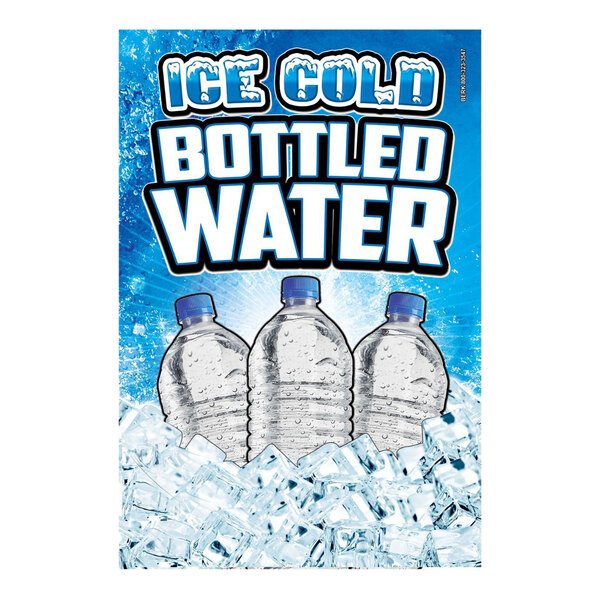 24" x 36" Corrugated Plastic A-Frame Concession Sign with Ice Cold ...