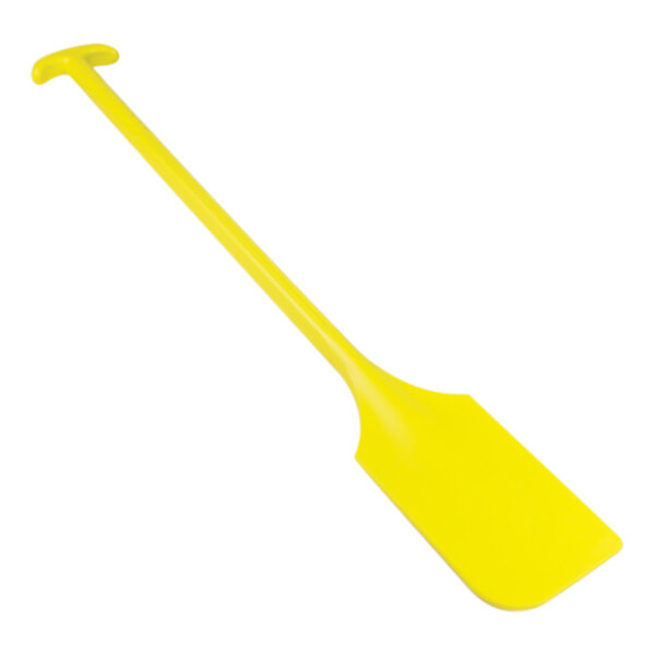 A yellow Remco paddle with a handle.