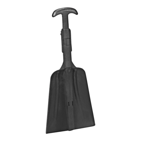 A gray Remco collapsible plastic shovel with a handle.