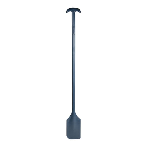 A blue long Remco mixing paddle with a handle.