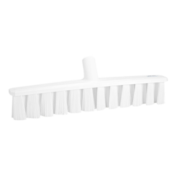 Vikan Ultra Safe Technology 31715 15 11/16" White Broom Head with Soft