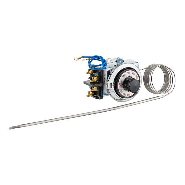 A Robertshaw Industries electric oven thermostat kit with a wire.