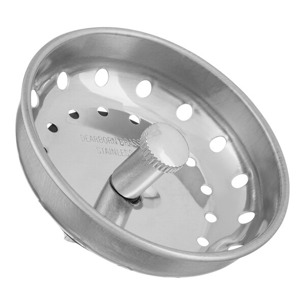 Dearborn 4204-18-3 3 1/4" Stainless Steel Sink Basket Strainer