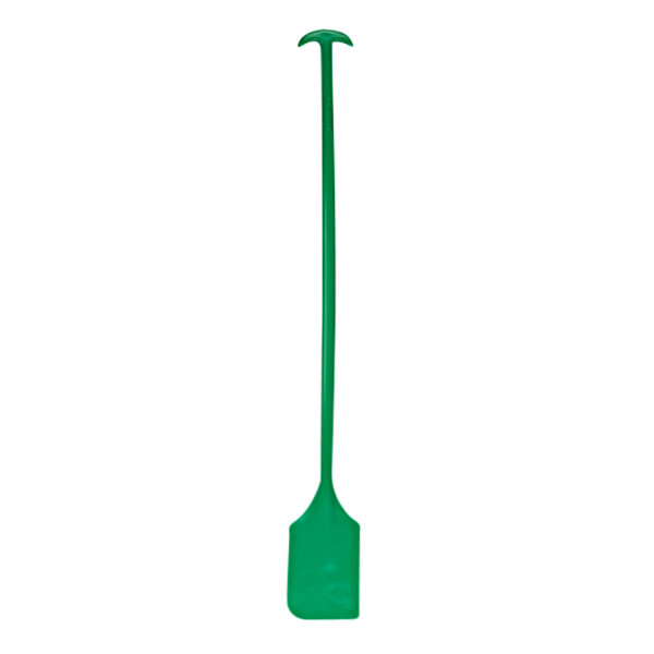 A green Remco polypropylene paddle with a long handle.