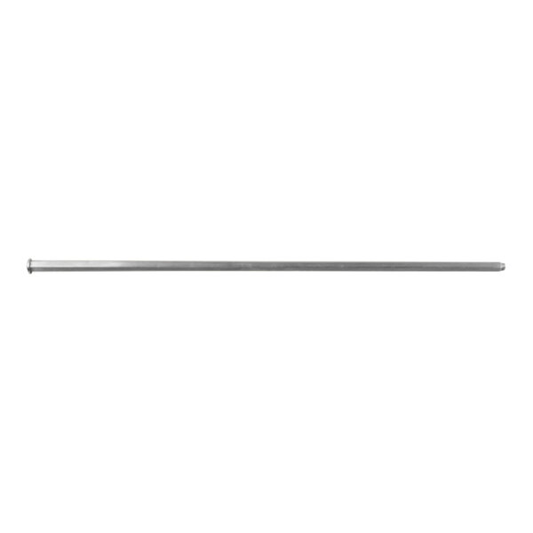 A stainless steel long rectangular rod with a white background.