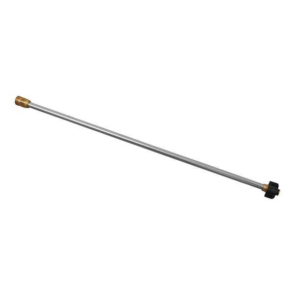 A Mi-T-M long metal extension wand with a black knob.