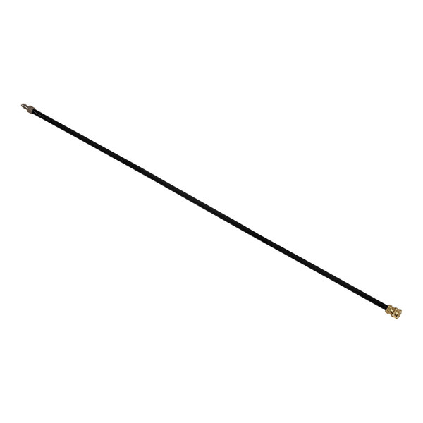 A black and gold powder-coated steel extension wand.