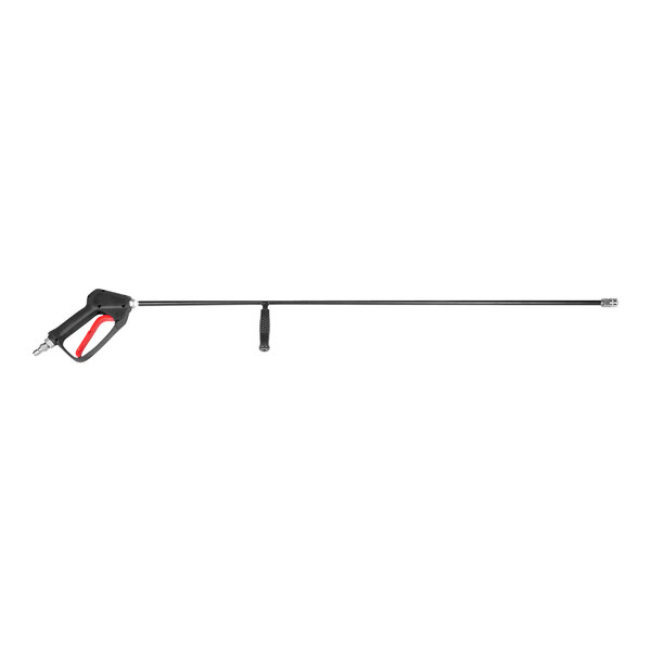 A black powder-coated steel lance with an insulated trigger gun.